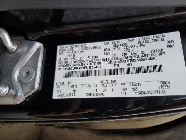 Photo 10 from auction – 2015 FORD ESCAPE SE with VIN 1FMCU0G99FUB32404