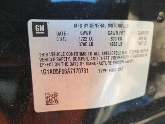 Photo 10 from auction – 2010 CHEVROLET COBALT 1LT with VIN 1G1AD5F56A7170731