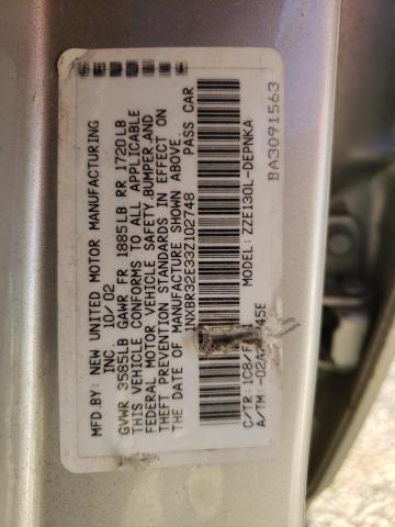 Photo 10 from auction – 2003 TOYOTA COROLLA CE with VIN 1NXBR32E33Z102748