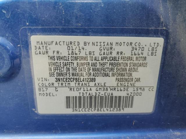 Photo 10 from auction – 2014 NISSAN VERSA NOTE with VIN 3N1CE2CP8EL412389