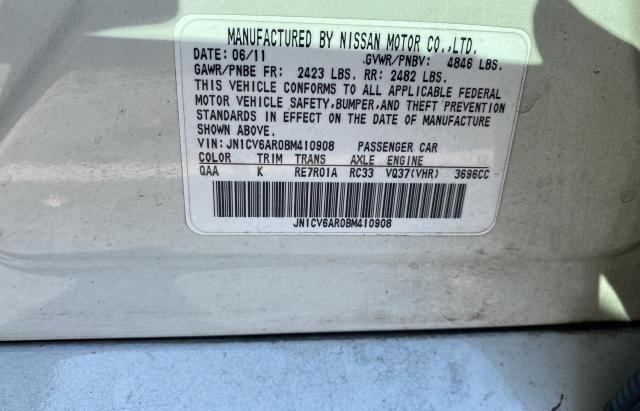 Photo 10 from auction – 2011 INFINITI G37 with VIN JN1CV6AR0BM410908