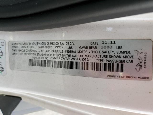Photo 10 from auction – 2012 VOLKSWAGEN BEETLE with VIN 3VWFP7AT2CM616241