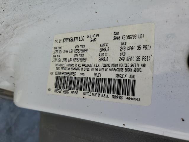 Photo 10 from auction – 2008 DODGE RAM 1500 S with VIN 1D7HA18N28S508756