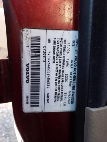 Photo 10 from auction – 2005 VOLVO V70 with VIN YV1SW640652486534