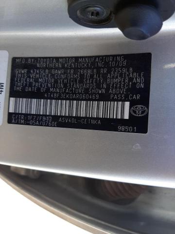Photo 10 from auction – 2010 TOYOTA CAMRY BASE with VIN 4T4BF3EK0AR060469