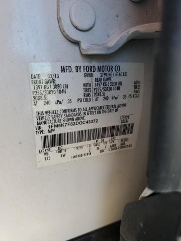 Photo 10 from auction – 2013 FORD EXPLORER L with VIN 1FM5K7F82DGC43372