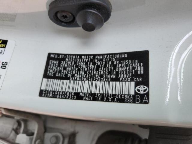 Photo 10 from auction – 2015 TOYOTA COROLLA L with VIN 5YFBURHE4FP263849