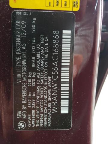 Photo 10 from auction – 2010 BMW 535 I with VIN WBANW1C56AC168868