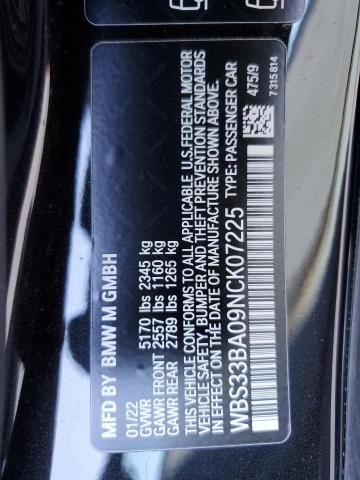 Фото 10 с аукциона – 2022 BMW M4 COMPETI с VIN WBS33BA09NCK07225