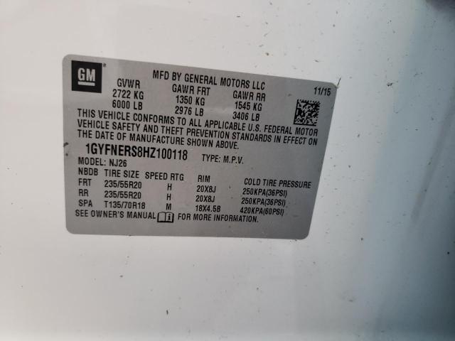 Photo 10 from auction – 2017 CADILLAC XT5 PREMIU with VIN 1GYFNERS8HZ100118
