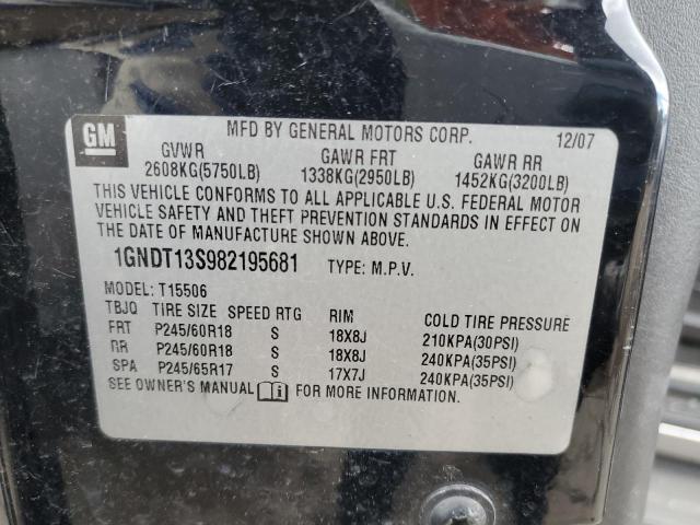Photo 10 from auction – 2008 CHEVROLET TRAILBLAZE with VIN 1GNDT13S982195681