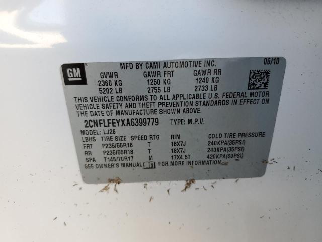Photo 10 from auction – 2010 CHEVROLET EQUINOX LT with VIN 2CNFLFEYXA6399779