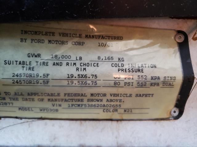 Photo 10 from auction – 2002 WINNEBAGO MOTORHOME with VIN 1FCMF53S620A02655