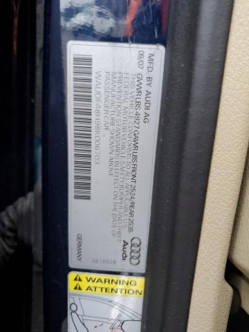Photo 10 from auction – 2008 AUDI A4 2.0T CA with VIN WAUDF48H98K006703