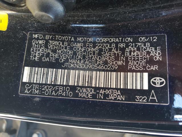 Photo 10 from auction – 2012 TOYOTA PRIUS with VIN JTDKN3DU9C5460239