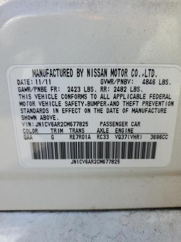 Photo 10 from auction – 2012 INFINITI G37 with VIN JN1CV6AR2CM677825