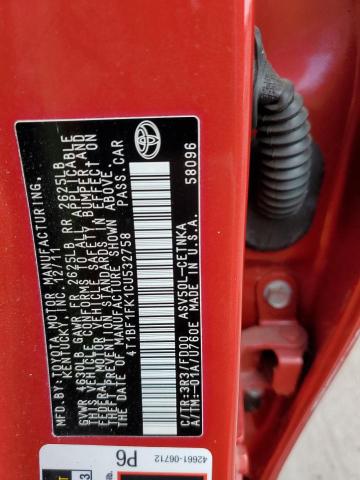 Photo 10 from auction – 2012 TOYOTA CAMRY BASE with VIN 4T1BF1FK1CU532758