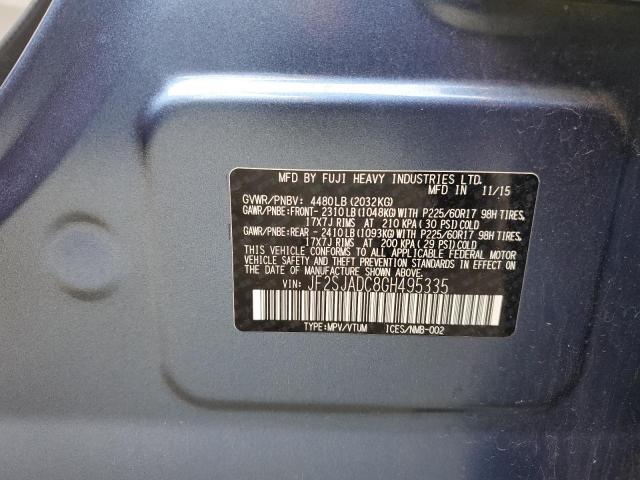 Photo 10 from auction – 2016 SUBARU FORESTER 2 with VIN JF2SJADC8GH495335