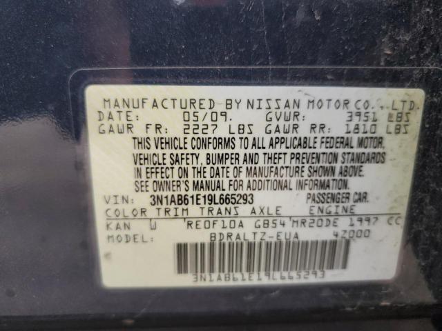 Photo 10 from auction – 2009 NISSAN SENTRA 2.0 with VIN 3N1AB61E19L665293