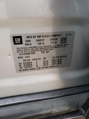 Photo 10 from auction – 2019 BUICK ENCORE PRE with VIN KL4CJESB0KB722981