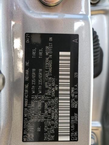 Photo 10 from auction – 2021 TOYOTA HIGHLANDER with VIN 5TDHZRBH3MS111290