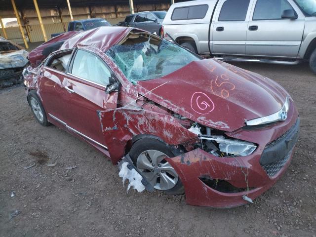HYUNDAI SONATA HYB 2015 with VIN KMHEC4A41FA127571 - Photo from auction