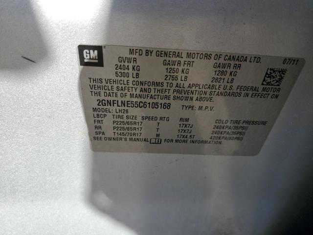 Photo 10 from auction – 2012 CHEVROLET EQUINOX LT with VIN 2GNFLNE55C6105168