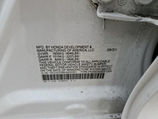 Photo 10 from auction – 2022 ACURA ILX PREMIU with VIN 19UDE2F89NA000321