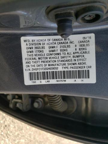 Photo 10 from auction – 2016 HONDA CIVIC EX with VIN 2HGFC1F32GH659052