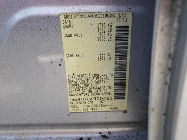 Photo 10 from auction – 2013 NISSAN SENTRA S with VIN 1N4AB7AP7DN900461