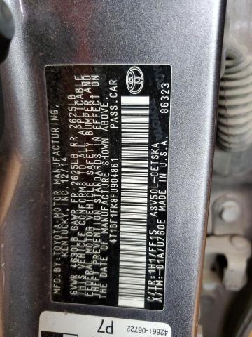 Photo 10 from auction – 2015 TOYOTA CAMRY LE with VIN 4T1BF1FK8FU904861