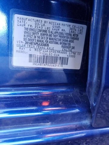 Photo 10 from auction – 2018 NISSAN SENTRA S with VIN 3N1AB7AP5JL634835