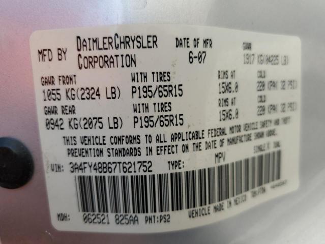 Photo 10 from auction – 2007 CHRYSLER PT CRUISER with VIN 3A4FY48B67T621752
