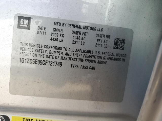 Photo 10 from auction – 2012 CHEVROLET MALIBU 2LT with VIN 1G1ZD5E09CF121749