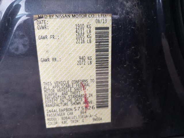 Photo 10 from auction – 2013 NISSAN ALTIMA 2.5 with VIN 1N4AL3AP8DN575826