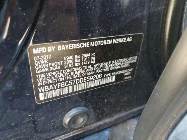 Photo 10 from auction – 2013 BMW 750 LXI with VIN WBAYF8C57DDE59208