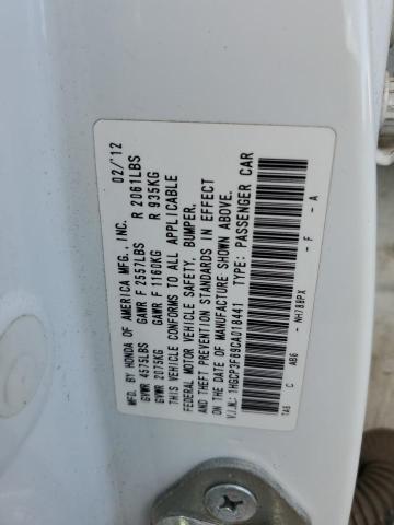 Photo 10 from auction – 2012 HONDA ACCORD EXL with VIN 1HGCP3F89CA018441