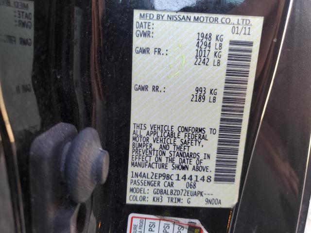 Photo 10 from auction – 2011 NISSAN ALTIMA S with VIN 1N4AL2EP9BC144148