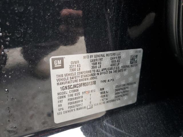 Photo 10 from auction – 2015 CHEVROLET SUBURBAN C with VIN 1GNSCJKC9FR591390