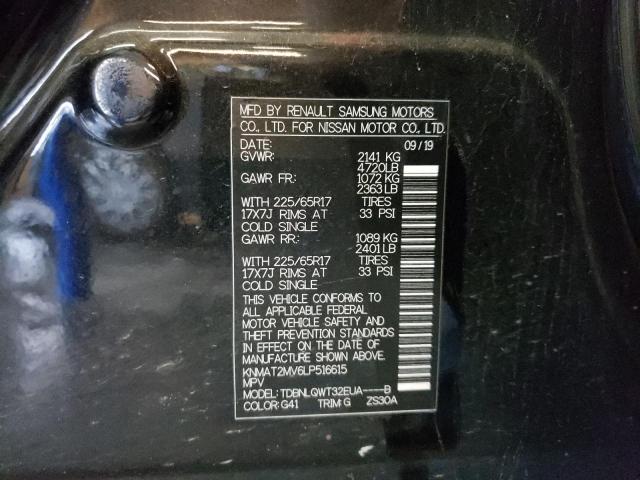 Photo 10 from auction – 2020 NISSAN ROGUE S with VIN KNMAT2MV6LP516615