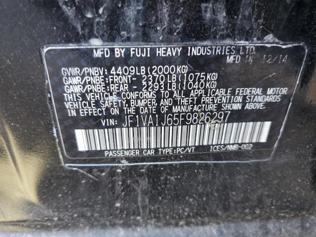 Photo 10 from auction – 2015 SUBARU WRX LIMITE with VIN JF1VA1J65F9826297