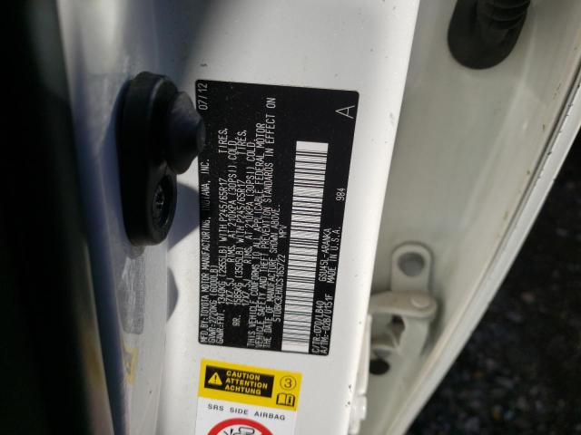 Photo 10 from auction – 2012 TOYOTA HIGHLANDER with VIN 5TDBK3EHXCS165722