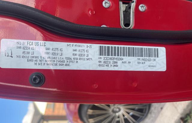 Photo 10 from auction – 2015 CHRYSLER 300 S with VIN 2C3CCABG9FH932064