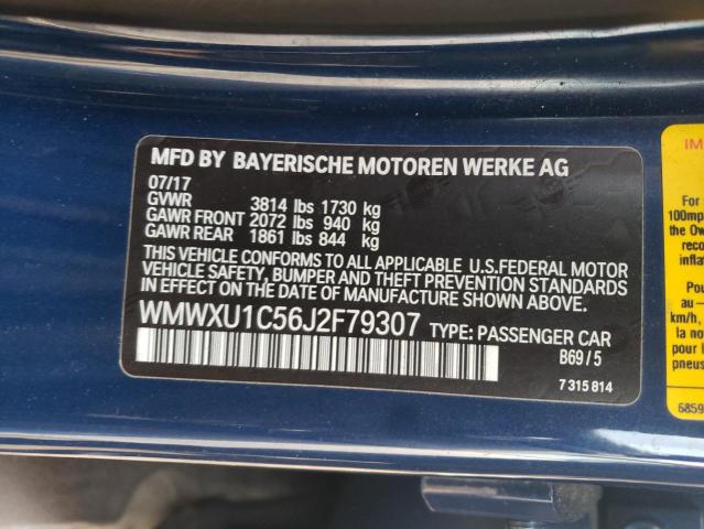 Photo 10 from auction – 2018 MINI COOPER with VIN WMWXU1C56J2F79307