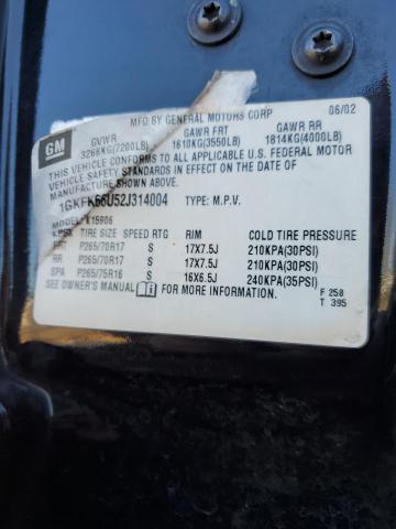 Photo 10 from auction – 2002 GMC DENALI XL with VIN 1GKFK66U52J314004