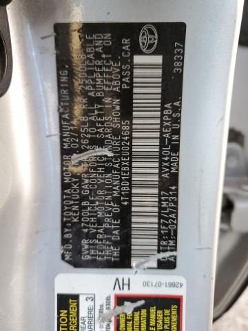 Photo 10 from auction – 2014 TOYOTA AVALON HYB with VIN 4T1BD1EBXEU024685