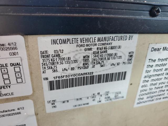 Photo 10 from auction – 2012 FORD F53 with VIN 1F65F5DY0C0A05322