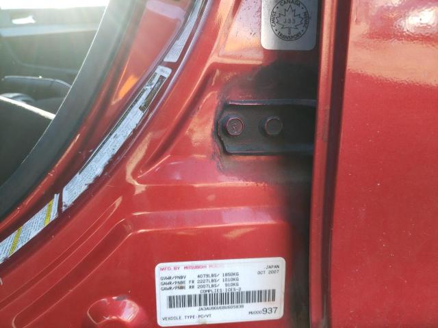 Photo 10 from auction – 2008 MITSUBISHI LANCER GTS with VIN JA3AU86U68U605838