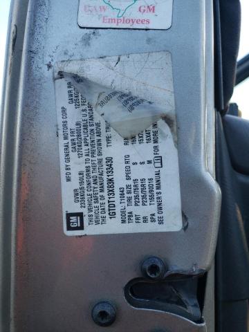 Photo 10 from auction – 2003 GMC SONOMA with VIN 1GTDT13X83K133430