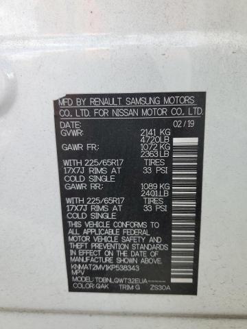Photo 10 from auction – 2019 NISSAN ROGUE S with VIN KNMAT2MV1KP538343